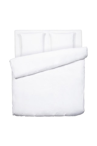 Juego de nórdico de satén de algodón 80 hilos/cm² - Blanco