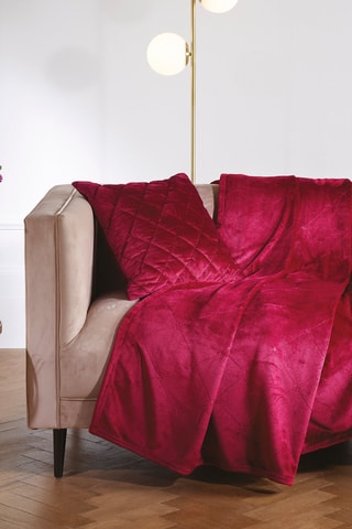 Manta grande Diamond - Burdeos - 220 x 250 cm