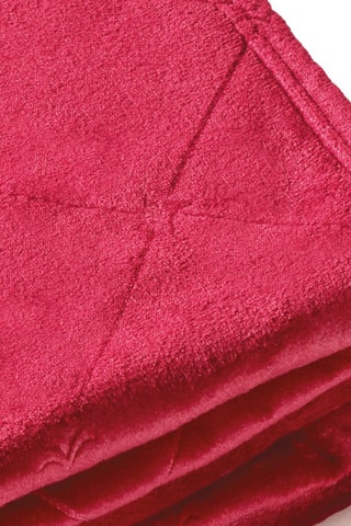 Manta grande Diamond - Burdeos - 180 x 220 cm