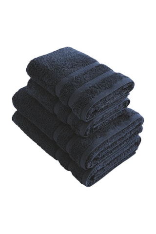 4 toallas - Azul oscuro