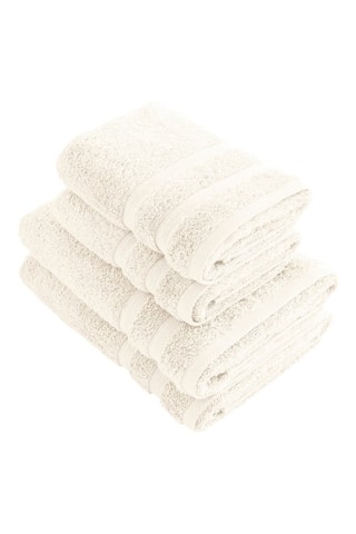 4 toallas Vague - Marfil