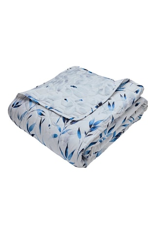 Colcha Eclat Bleu - Azul y blanco - 220 x 250 cm