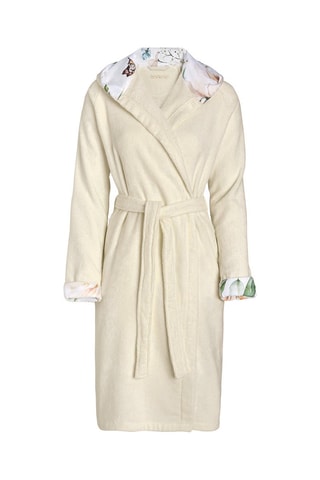 Albornoz con capucha Dutch Flower - Vainilla