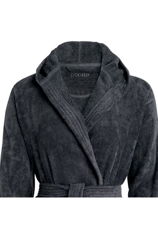 Albornoz con capucha - Gris oscuro