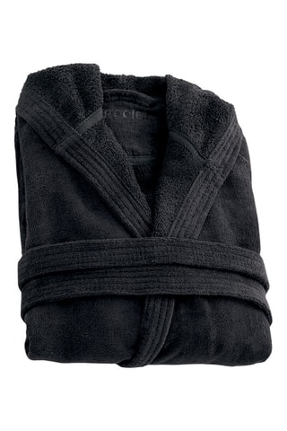 Albornoz con capucha - Gris oscuro