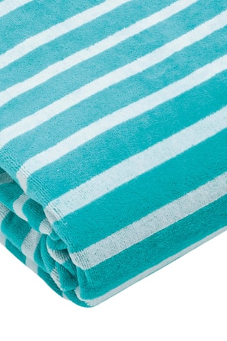 Toalla de playa Charlie - Turquesa - 90 x 180 cm