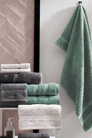 4 toallas de tocador - Verde - 30 x 30 cm