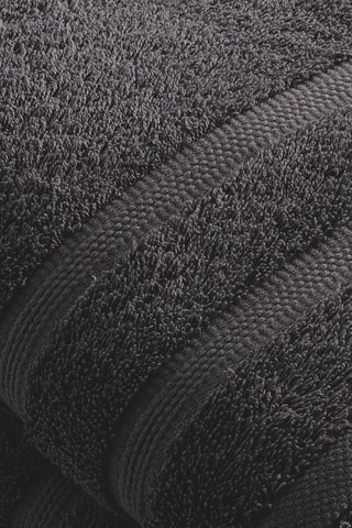 2 toallas de ducha - Gris oscuro - 70 x 140 cm