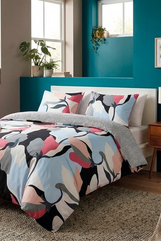 Funda de almohada de satén de algodón 80 hilos/cm² - Azul