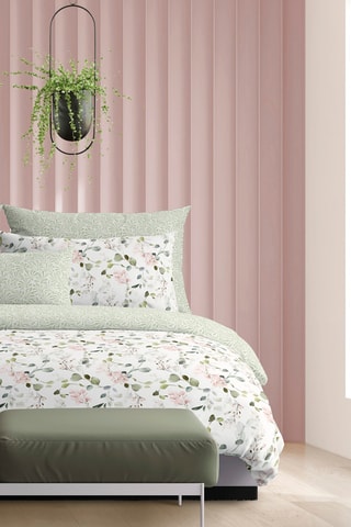 Funda de almohada de satén de algodón 80 hilos/cm² - Blanco