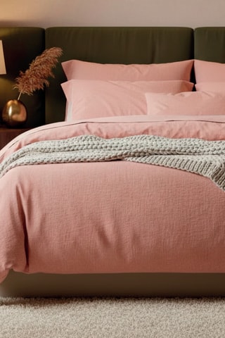 Funda de almohada de gasa de algodón 85 hilos/cm² - Rosa