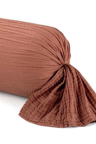 Funda de almohada de gasa de algodón 85 hilos/cm² - Terracota