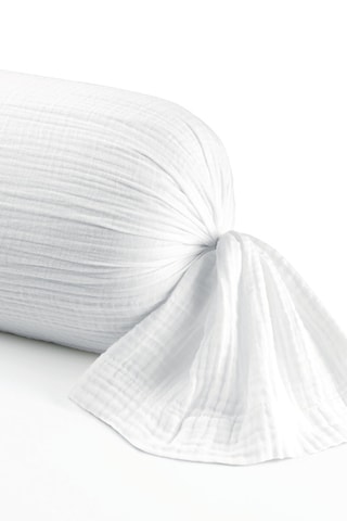 Funda de almohada de gasa de algodón 85 hilos/cm² - Blanco