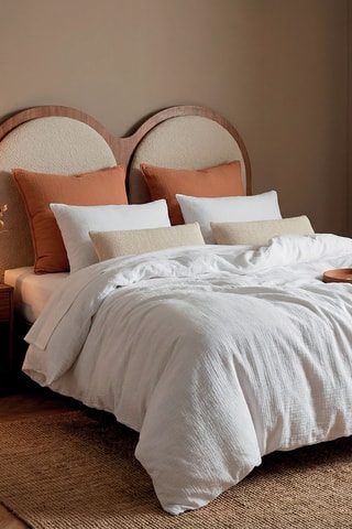 Funda de almohada de gasa de algodón 85 hilos/cm² - Blanco