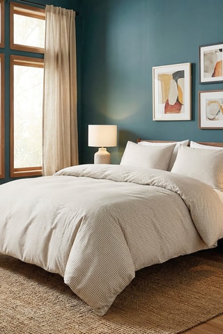 Funda de almohada de satén de algodón 80 hilos/cm² - Topo