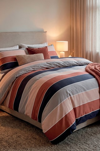 Funda de almohada de satén de algodón 80 hilos/cm² - Castaño