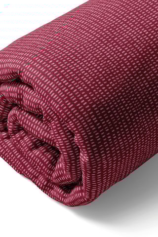 Sábana bajera de satén de algodón 80 hilos/cm² - Burdeos