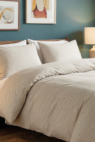 Juego de nórdico de satén de algodón 80 hilos/cm² - Topo