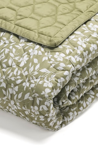 Colcha de satén de algodón 80 hilos/cm² - Verde