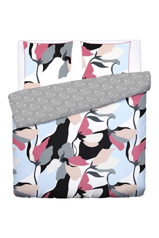 Juego de nórdico de satén de algodón 80 hilos/cm² - Azul claro