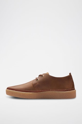 Derbys en cuir Clarkwood - Marron