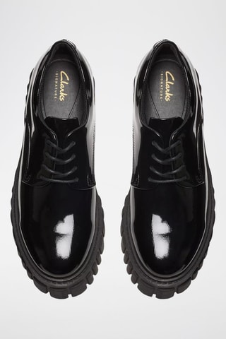 Derbys à talons en cuir verni Page Walk - Noir