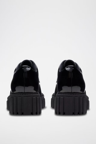 Derbys à talons en cuir verni Page Walk - Noir