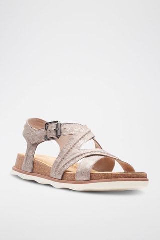 Sandales en cuir Brynn - Taupe