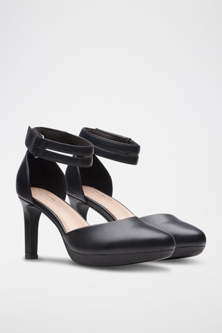 Sandales à talons en cuir Ambyr Skip - Noir