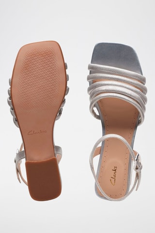 Sandales à talons en cuir Seren25 - Argenté