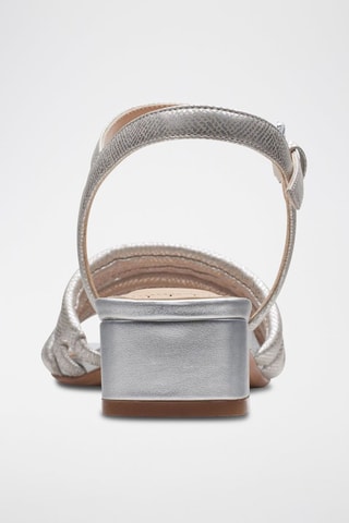 Sandales à talons en cuir Seren25 - Argenté