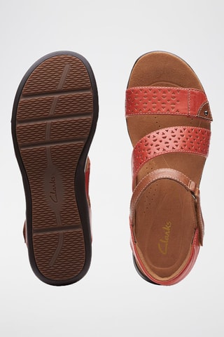 Sandales en cuir Kitly Way - Rouge et marron