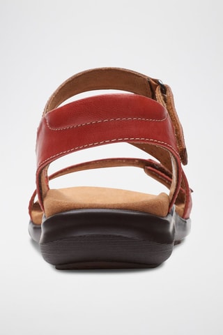 Sandales en cuir Kitly Way - Rouge et marron