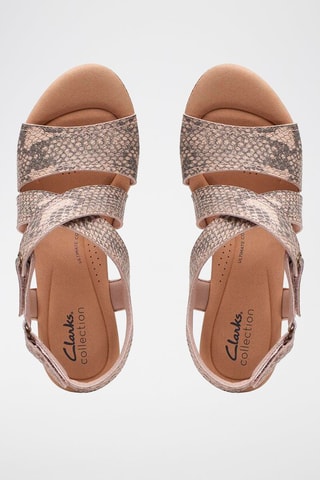 Sandales compensées Rose Way - Beige