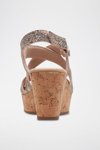 Sandales compensées Rose Way - Beige