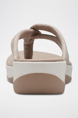 Tongs compensées Arla Kaylie - Beige chiné