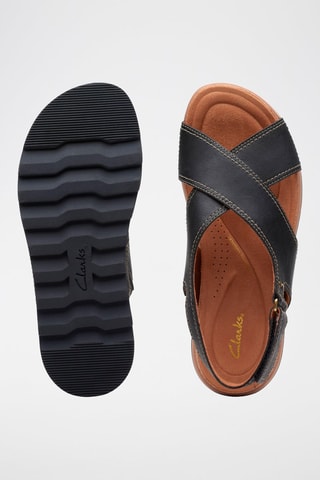 Sandales en cuir Yacht Cross - Noir