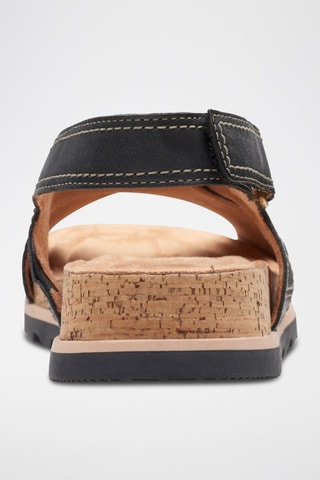 Sandales en cuir Yacht Cross - Noir