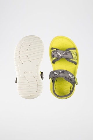 Sandales en cuir Surfing Tide - Vert fluo