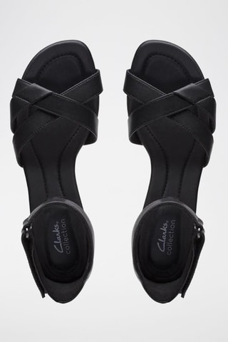 Sandales à talons en cuir Lily - Noir