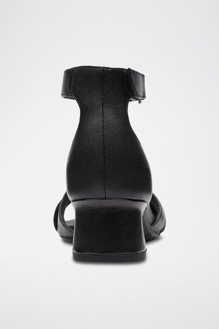 Sandales à talons en cuir Lily - Noir