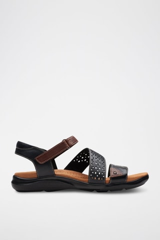 Sandales en cuir Kitly Way - Noir et marron