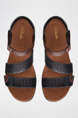 Sandales en cuir Kitly Way - Noir et marron