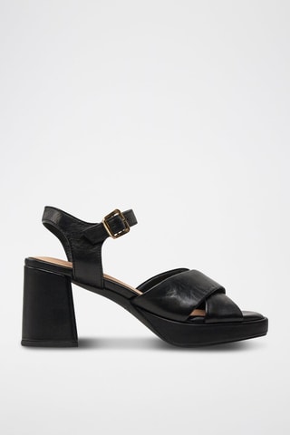 Sandales à talons en cuir Ritzy75 Rae - Noir