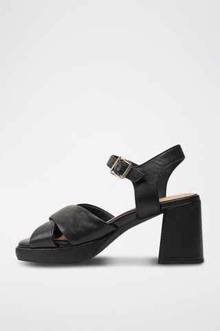 Sandales à talons en cuir Ritzy75 Rae - Noir