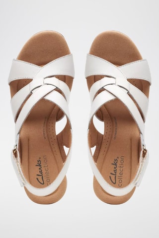 Sandales à talons en cuir Giselle - Blanc