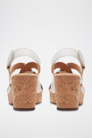 Sandales à talons en cuir Giselle - Blanc