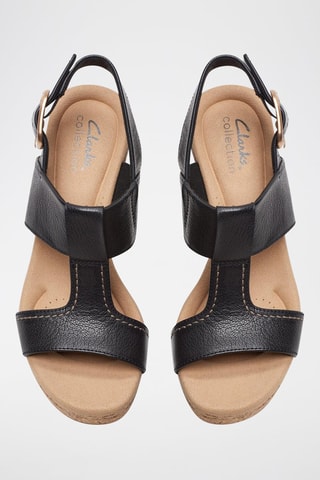 Sandales à talons en cuir Giselle - Noir