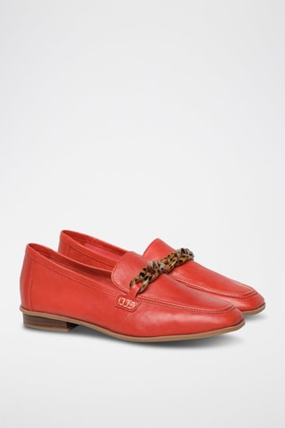 Mocassins en cuir Sarafyna Iris - Rouge