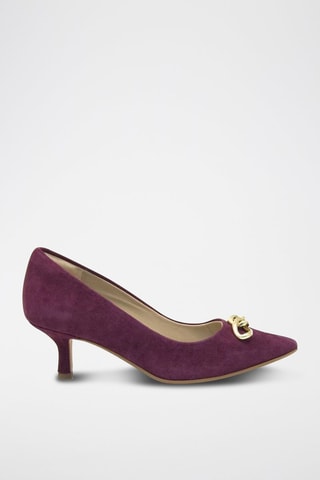 Escarpins en nubuck Trim Merlot - Violet